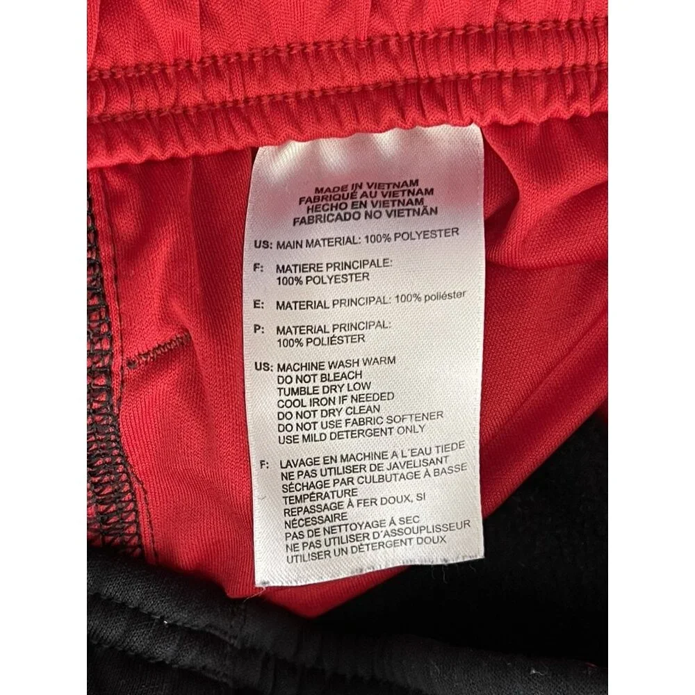 Adidas Track Pants Mens Size‎ Medium Black Striped Sides Athletic Pockets